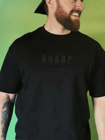 Black Premium Oversized Sharp T-shirt