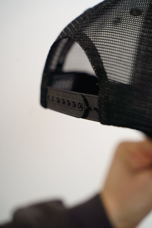 Black on Black Sharp Trucker