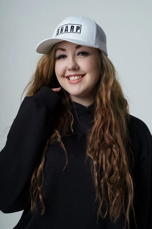 Sharp Trucker in White