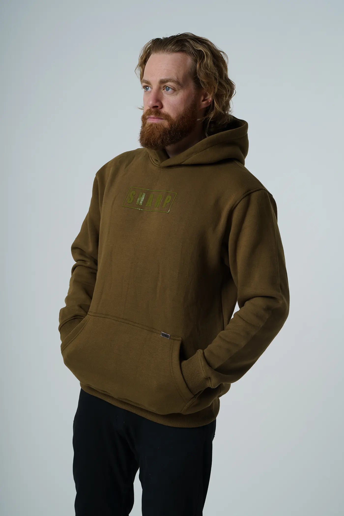 Men s Classic Regular Fit Hoodie Khaki