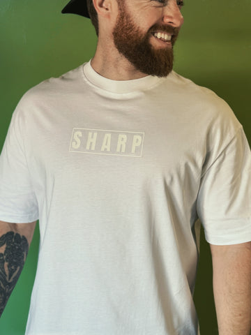 White Premium Oversized Sharp T-shirt