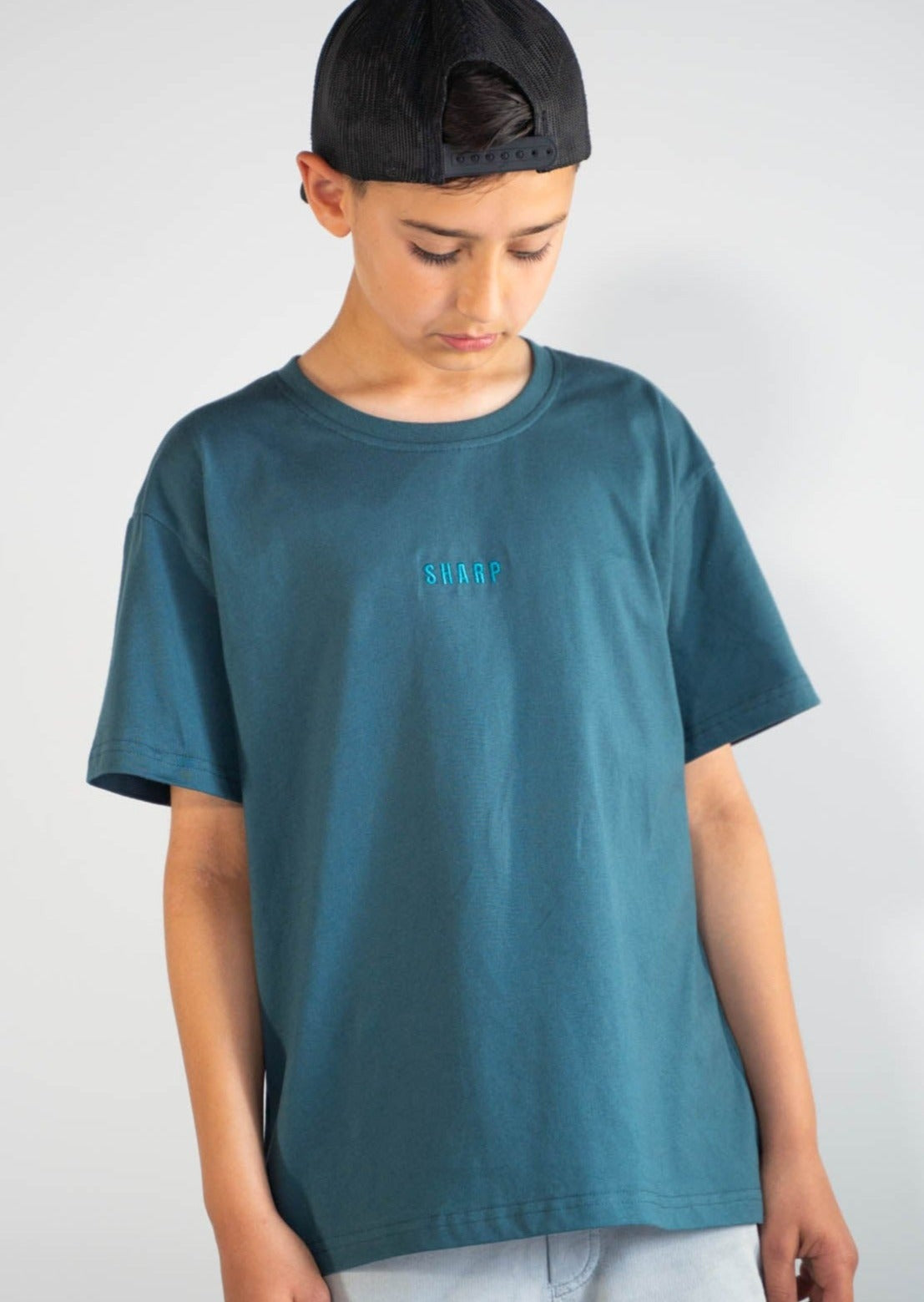 Kids Premium Oversized T-Shirt - Teal