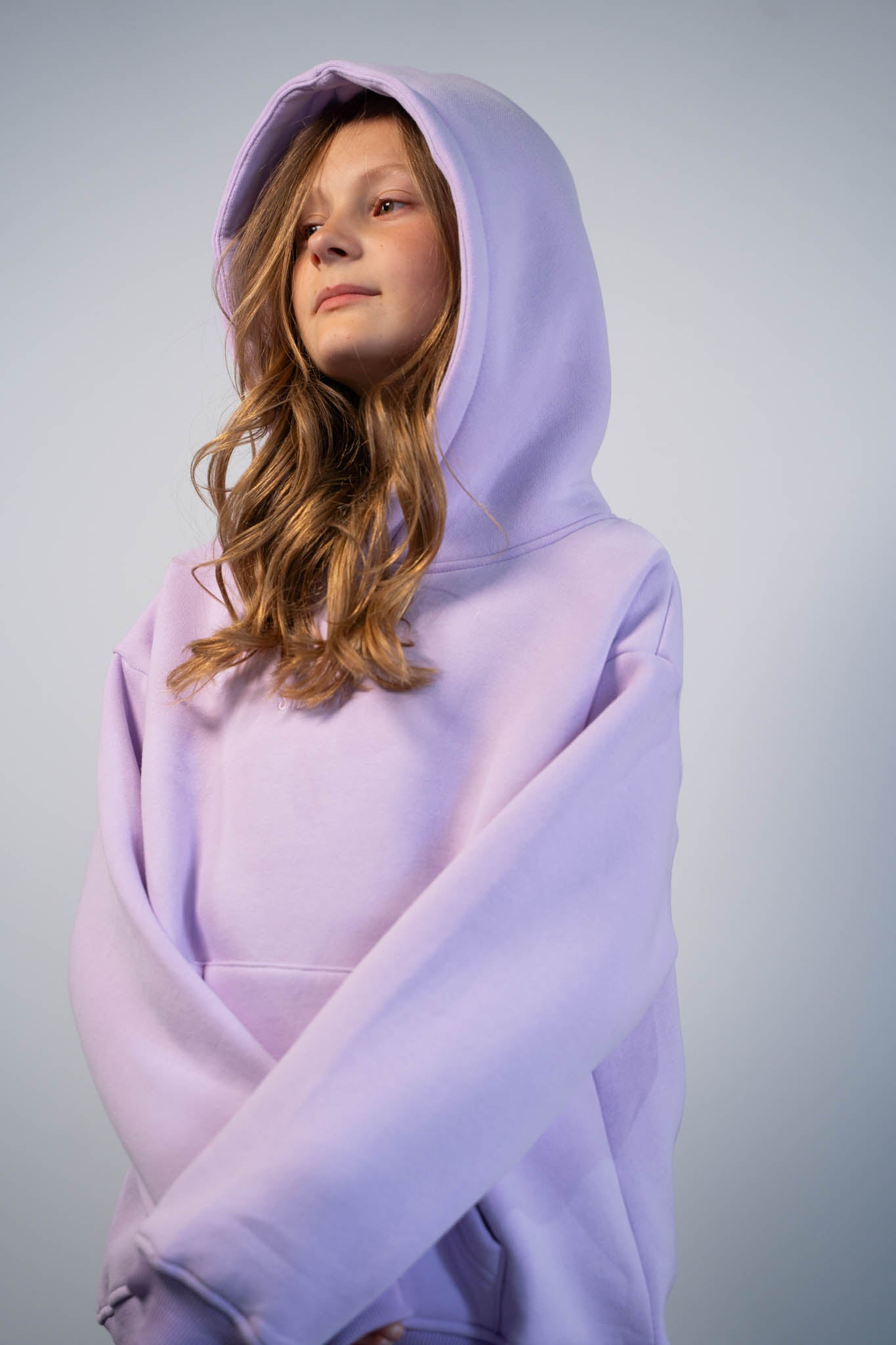 Kids Premium Oversized Hoodie - Lilac